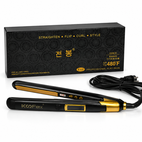 Professional Ionic Nano Titanium Hair Straightener | She Cosmetics®