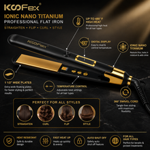 Professional Ionic Nano Titanium Hair Straightener | She Cosmetics®