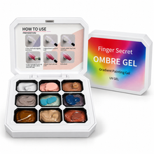 9 Colors Ombre Gel Nail Polish Palette