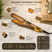 Professional Ionic Nano Titanium Flat Iron | She Cosmetics®
