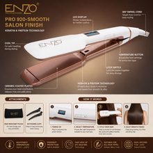 ENZO Professional PRO 920 Smooth Hair Straightener | She Cosmetics®