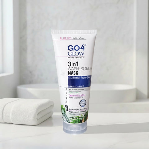 GO4 Glow 3in1 Wash-Scrub-Mask