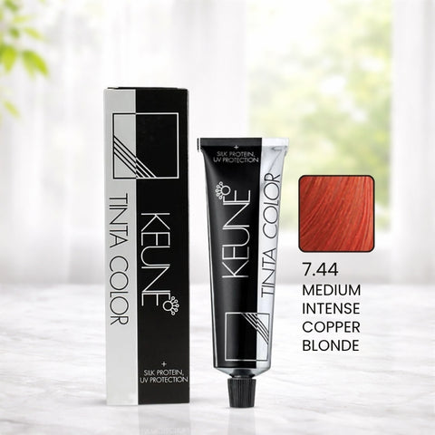 Keune Tinta Color 7.44 Medium Intense Copper Blonde (60ml)