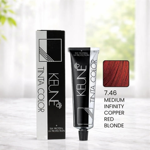 Keune Tinta Color 7.46 Medium Infinity Copper Red Blonde (60ml)