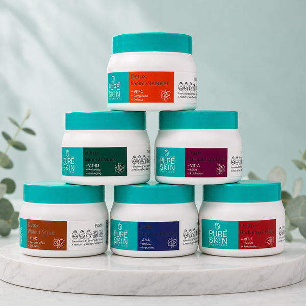 Pure Skin Detox Facial Kit (150ml, 300ml, 500ml) | She Cosmetics®