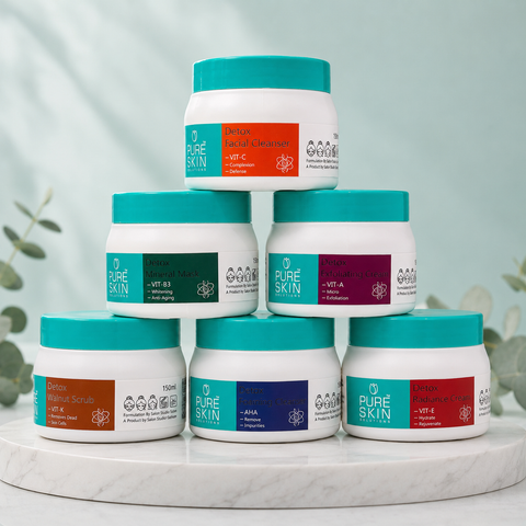 Pure Skin Detox Facial Kit (150ml, 300ml, 500ml) | She Cosmetics®