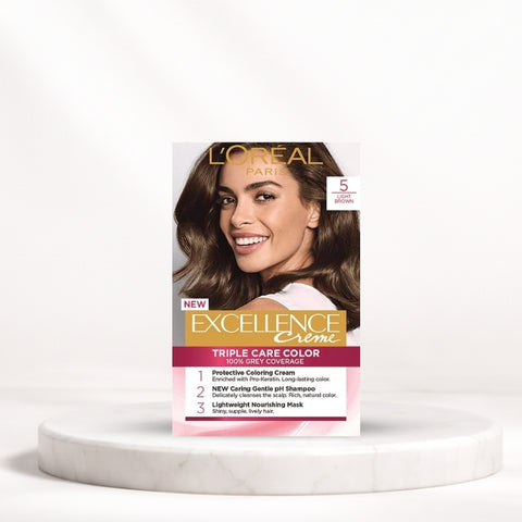 L'Oréal Excellence Crème Hair Color – 5 Light Brown