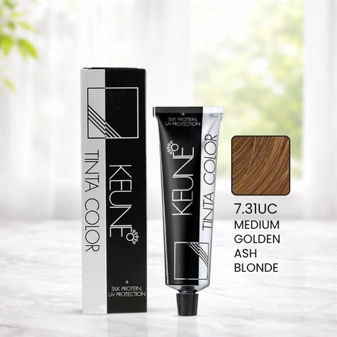 Keune Tinta Color 7.31UC Medium Golden Ash Blonde (60ml)