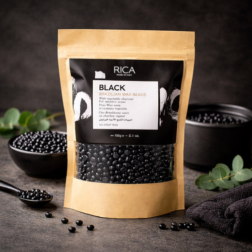 Rice Black Brazilian Wax Beads