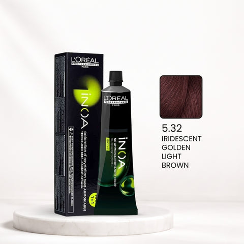 L'Oréal INOA Hair Color -5.32 Iridescent Golden Light Brown