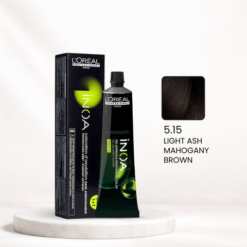 L'Oréal INOA Hair Color -  5.15 Light Ash Mahogany Brown