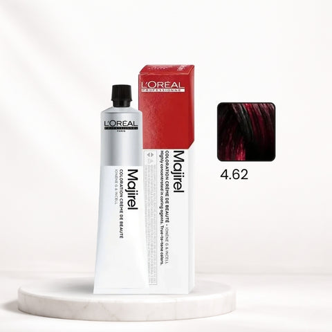 L'Oréal Majirel Color Tube – 4.62 Intense Iridescent Mahogany Brown