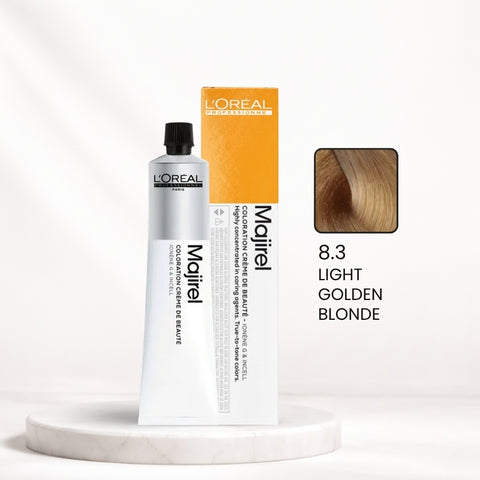L'Oréal Majirel Color Tube – 8.3 Light Golden Blonde 50ml