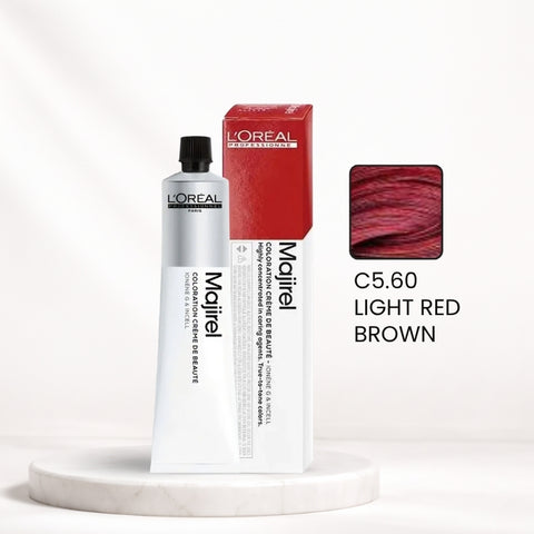 L'Oréal Majirel Color Tube – C5.60 Light Red Brown 50ml