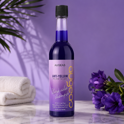Augeas Anti-Yellow Violet Shampoo 450ml | She Cosmetics®