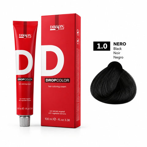 Dikson Hair Coloring Cream 1.0 Nero Black – 100ml
