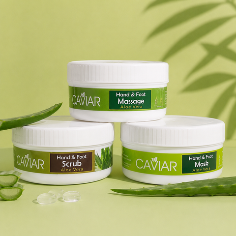 Caviar Aloe Vera Hand & Foot Scrub 300ml & 550ml | She Cosmetics®