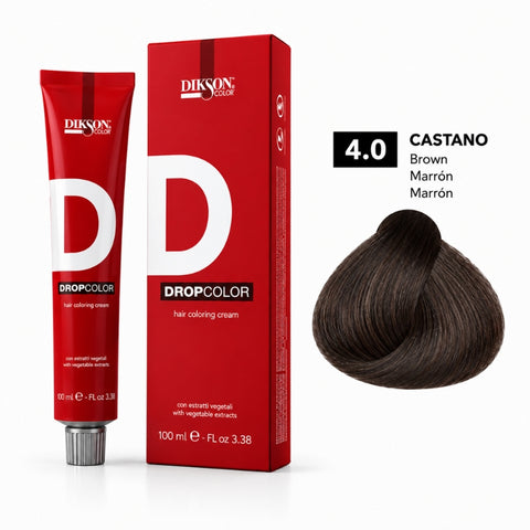 Dikson Hair Coloring Cream 4.0 Castano Brown – 100ml