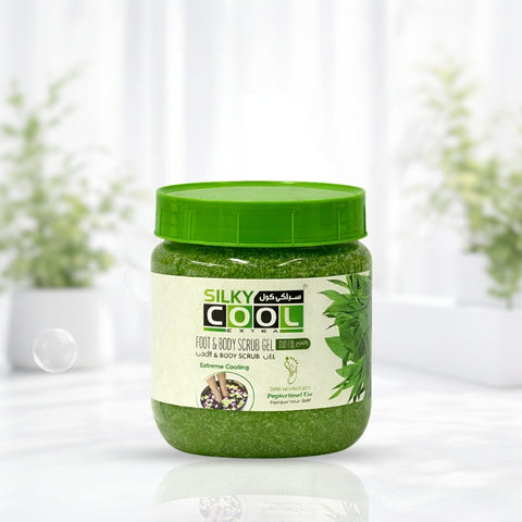 Silky Cool Foot & Body Scrub Gel (Mint)