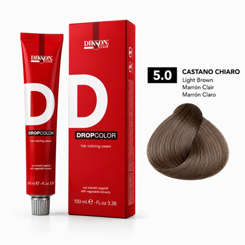 Dikson Hair Coloring Cream 5.0 Castano Chiaro Light Brown – 100ml
