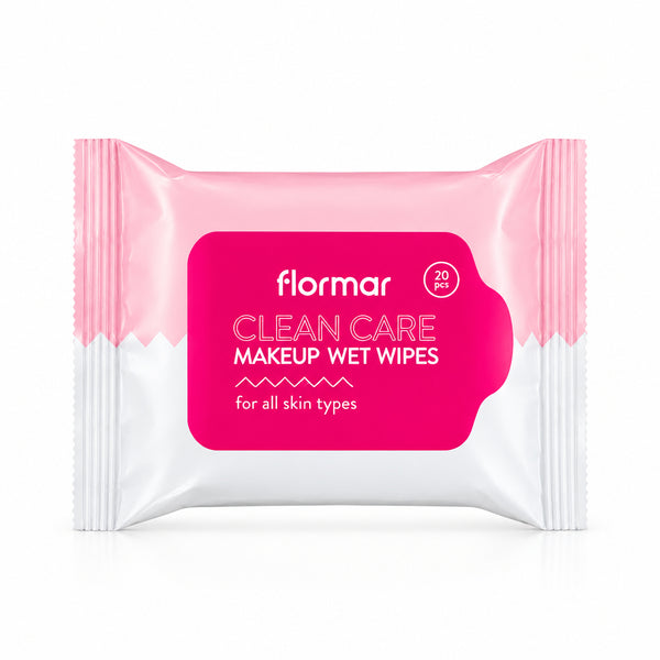 Flormar Clean Care Makeup Wet Wipes All Skin Types