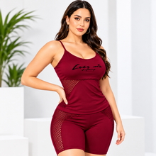 Women’s Mesh Panel Activewear Set – 2 Piece