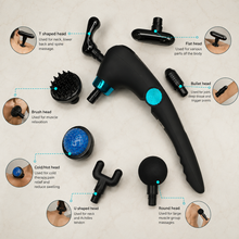 6-in-1 Deep Tissue Percussion Massage Gun with Multiple Massage Heads | She Cosmetics®
