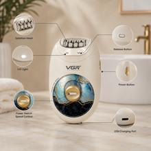 VGR Women’s Electric Epilator with LED Light | She Cosmetics®