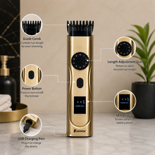 Shinon Professional Hair Clipper with LED Display & Adjustable Length