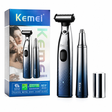 Kemei 2-in-1 Electric Shaver & Nose Trimmer