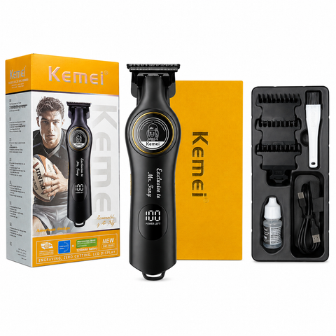 Kemei Professional Hair Trimmer with 3/6/9mm Combs – She Cosmetics®