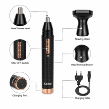 Kemei KM-728 2-in-1 Grooming Trimmer – She Cosmetics®