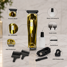 VGR Professional Gold T-Blade Hair Trimmer – She Cosmetics®