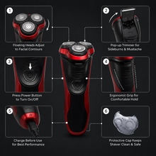 3D Floating Head Electric Shaver | She Cosmetics®