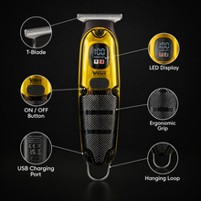 VGR V-009 Gold T-Blade Trimmer | She Cosmetics®