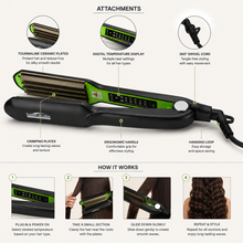 Salon Studio Professional Tourmaline Hair Straightener | She Cosmetics®
