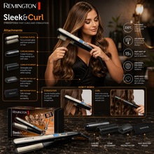 Remington S6500 Sleek & Curl Hair Straightener | She Cosmetics®