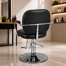 Premium Hydraulic Salon Styling Chair with Footrest – Black | She Cosmetics®