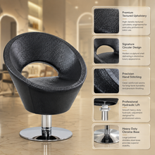 Professional Hydraulic Salon Styling Chair – Premium Round Shell Barber & Beauty Chair | She Cosmetics®