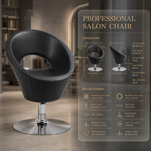 Professional Hydraulic Salon Styling Chair – Premium Round Shell Barber & Beauty Chair | She Cosmetics®