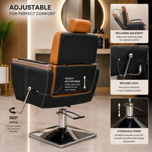 Professional Hydraulic Barber Chair Reclining Salon Styling Chair | She Cosmetics®