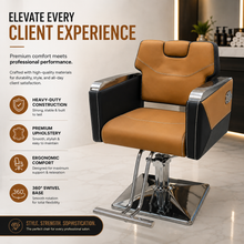 Professional Hydraulic Reclining Barber Chair for Barbershop & Salon | She Cosmetics®