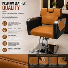 Professional Hydraulic Reclining Barber Chair for Barbershop & Salon | She Cosmetics®