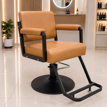 Premium Hydraulic Salon Styling Chair with Footrest, PU Leather Barber & Beauty Chair for Hair Salon Spa | She Cosmetics®