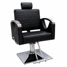 Professional Hydraulic Salon Styling Chair with Adjustable Headrest & Square Chrome Base | She Cosmetics®