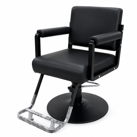 Professional Hydraulic Salon Styling Chair with Wide Backrest & Padded Armrests for Hair Salon, Barber Shop & Spa | She Cosmetics®
