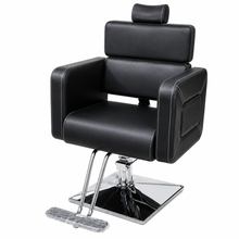 Premium Hydraulic Salon Styling Chair with Adjustable Headrest & Square Base | She Cosmetics®