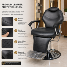 Professional Hydraulic Reclining Salon Chair | Barber & Beauty Styling Chair | She Cosmetics®