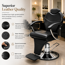 Professional Hydraulic Reclining Salon Styling Chair with Adjustable Headrest & Footrest | She Cosmetics®