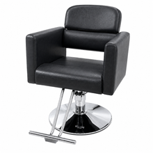 Professional Hydraulic Salon Styling Chair with Wide Cushioned Seat & Footrest for Hair Salon Spa Beauty Equipment Black | She Cosmetics®